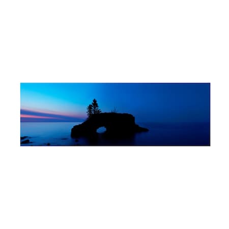 James McLoughlin 'Lakescape Panorama IX' Canvas Art, 10x32